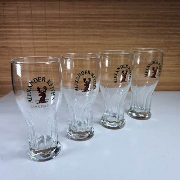 Alexander Keith's Beer Glasses and Stand Set 4 Glasses India Pale Ale - Picture 5 of 16